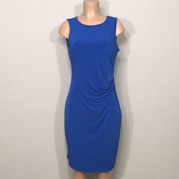 Brooks Brothers blue ruched dress. NWOT - Picture 2 of 5